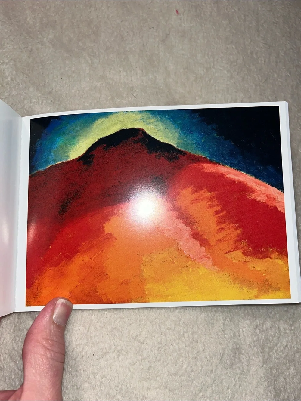 Georgia O'Keeffe Blue Landscape Art Postcard Book